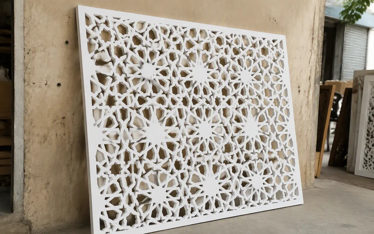 Geometric 3D MDF Wall Panel