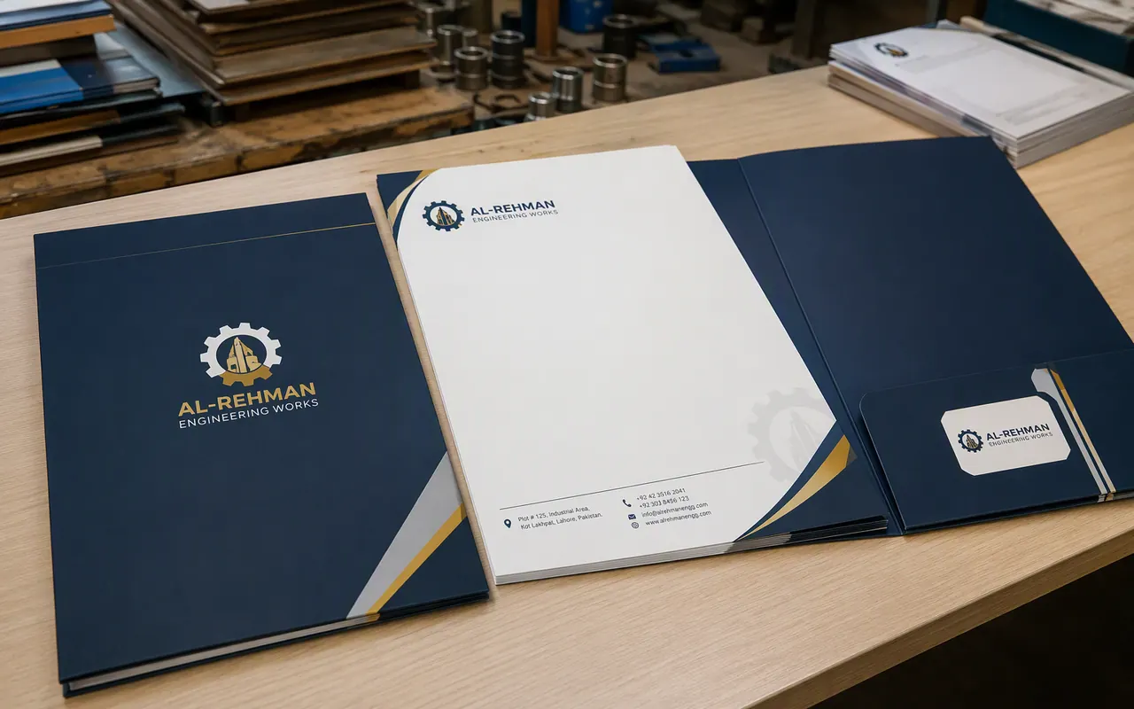 Corporate Letterheads & Presentation Folders