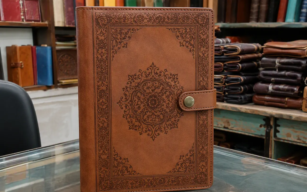 Engraved Leather Diary