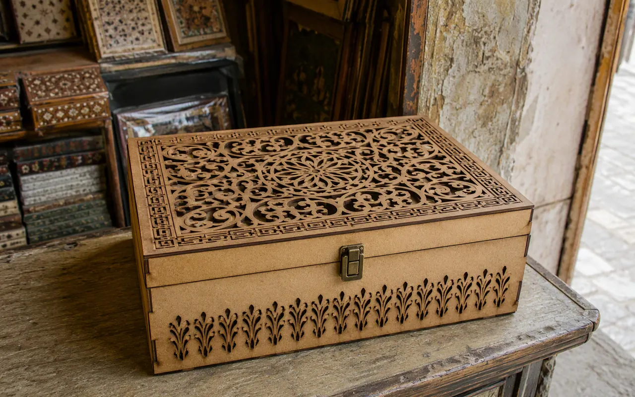 Patterned MDF Storage Box