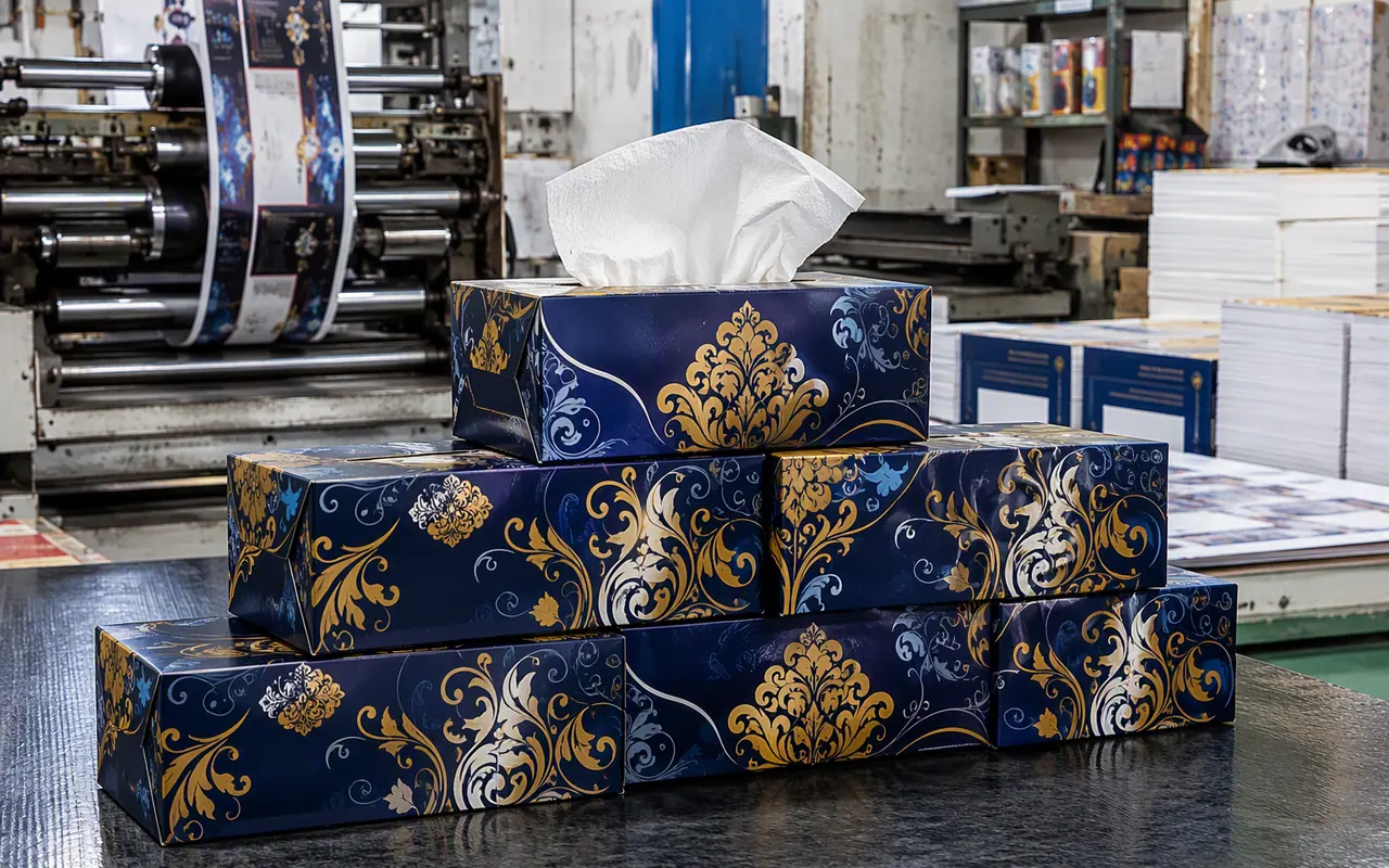 Printed Tissue Box Production