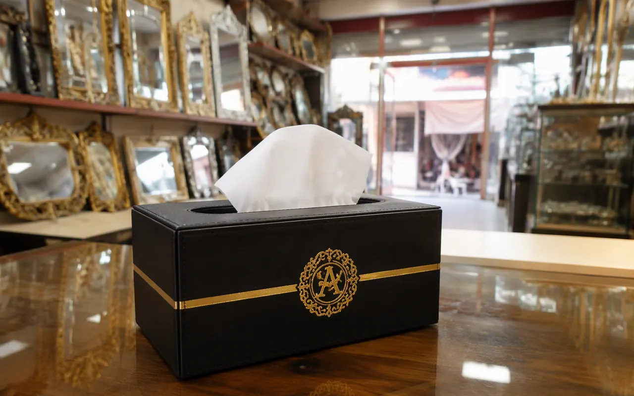Branded Reception Tissue Box
