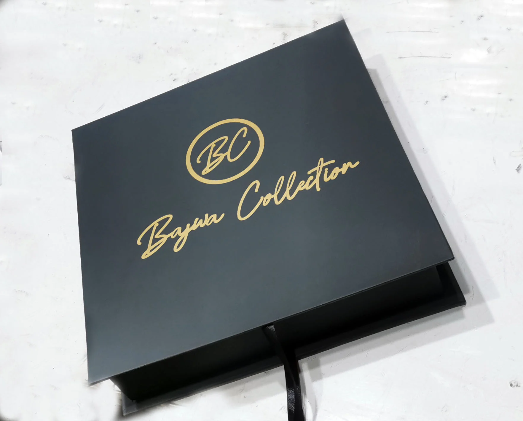 Black Foil-Branded Gift Box