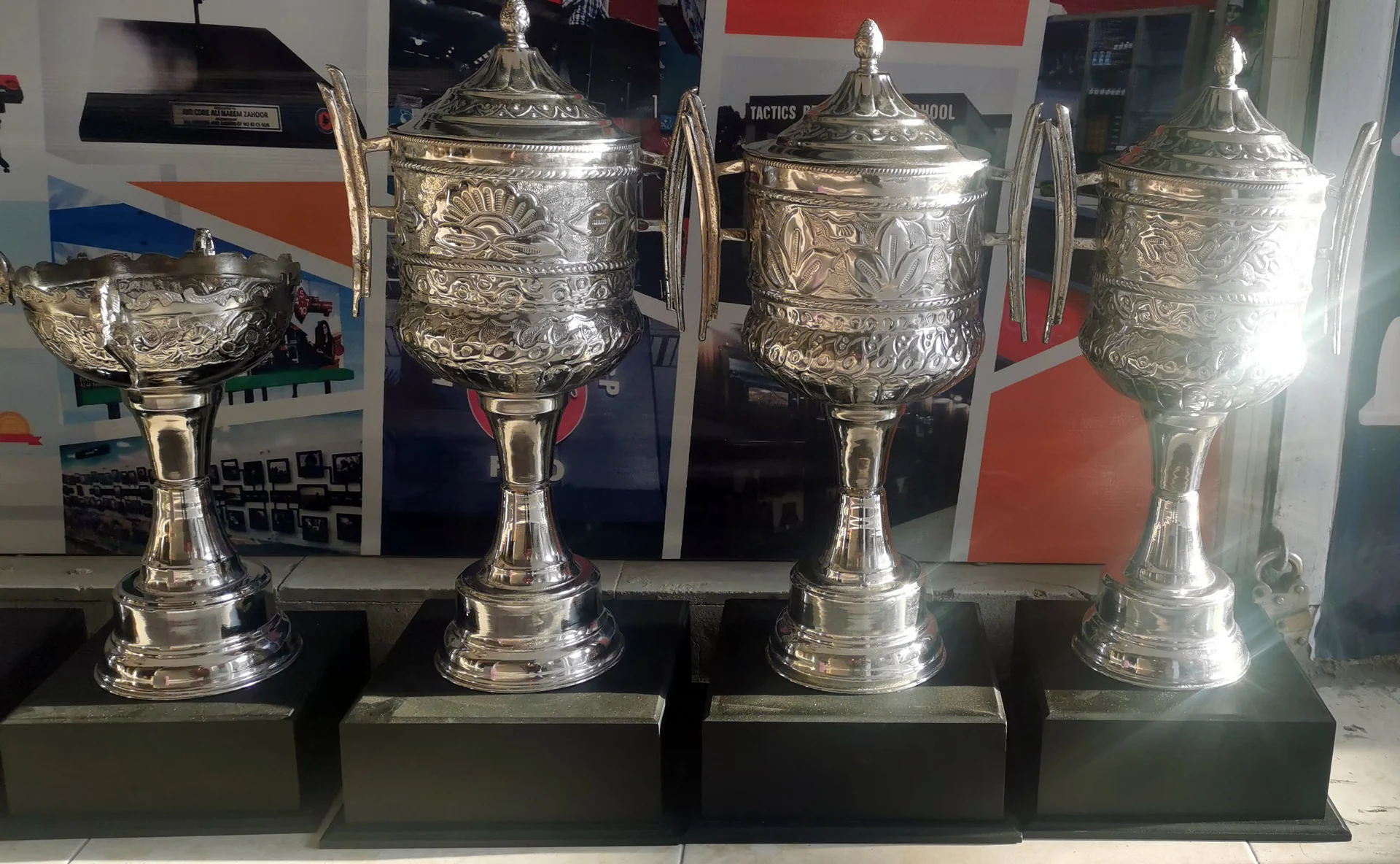 Large Engraved Trophy Cups
