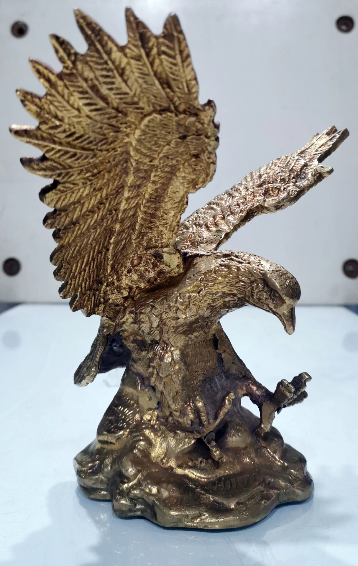 Eagle Sculpture in Profile