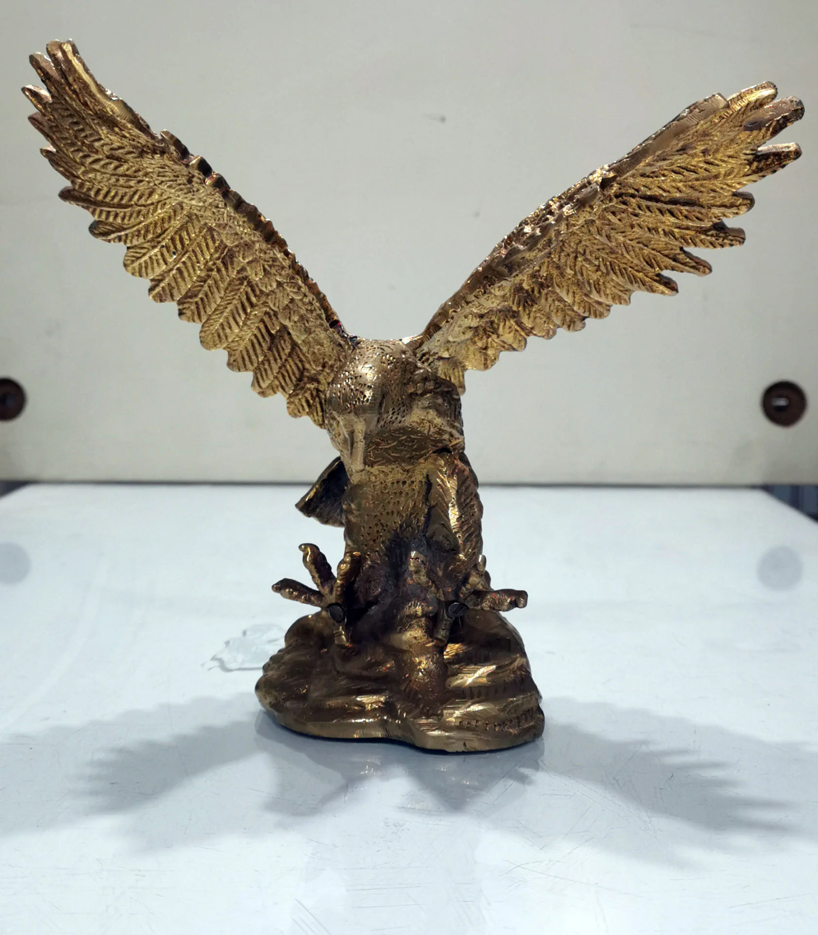 Front-Facing Brass Eagle