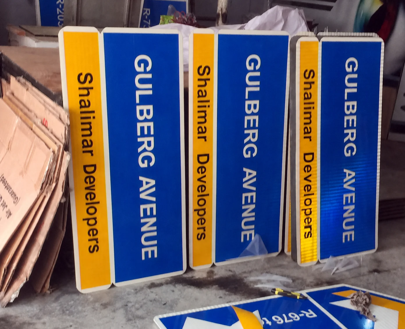 Reflective Highway Sign Panels