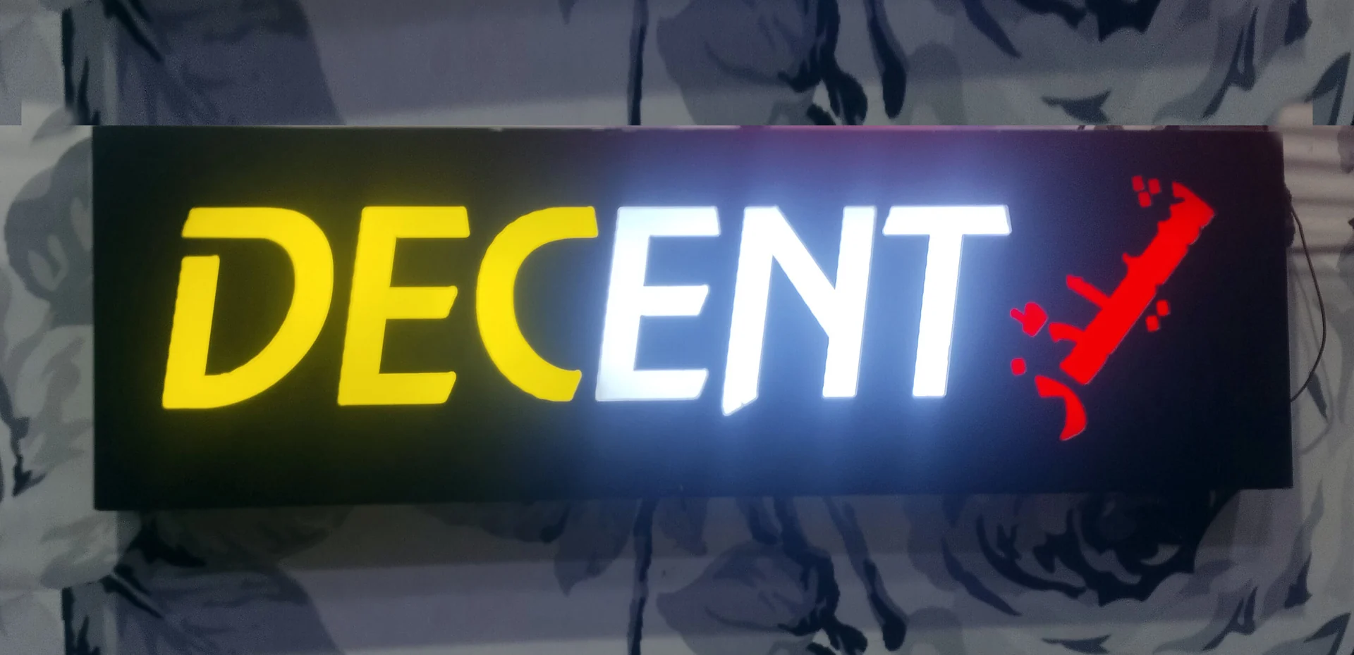 Decent LED Acrylic Sign