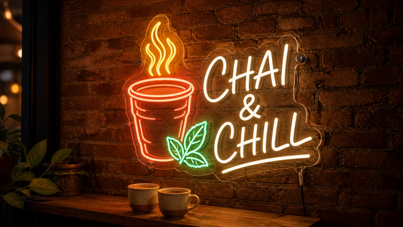 Chai and Chill Neon