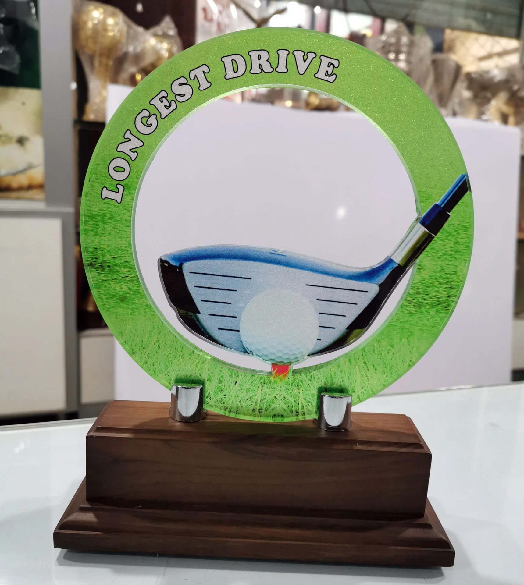 Golf Longest-Drive Acrylic Award