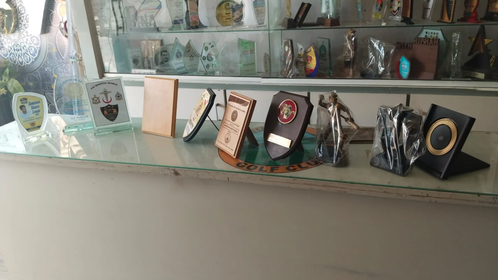 Client Award and Shield Display