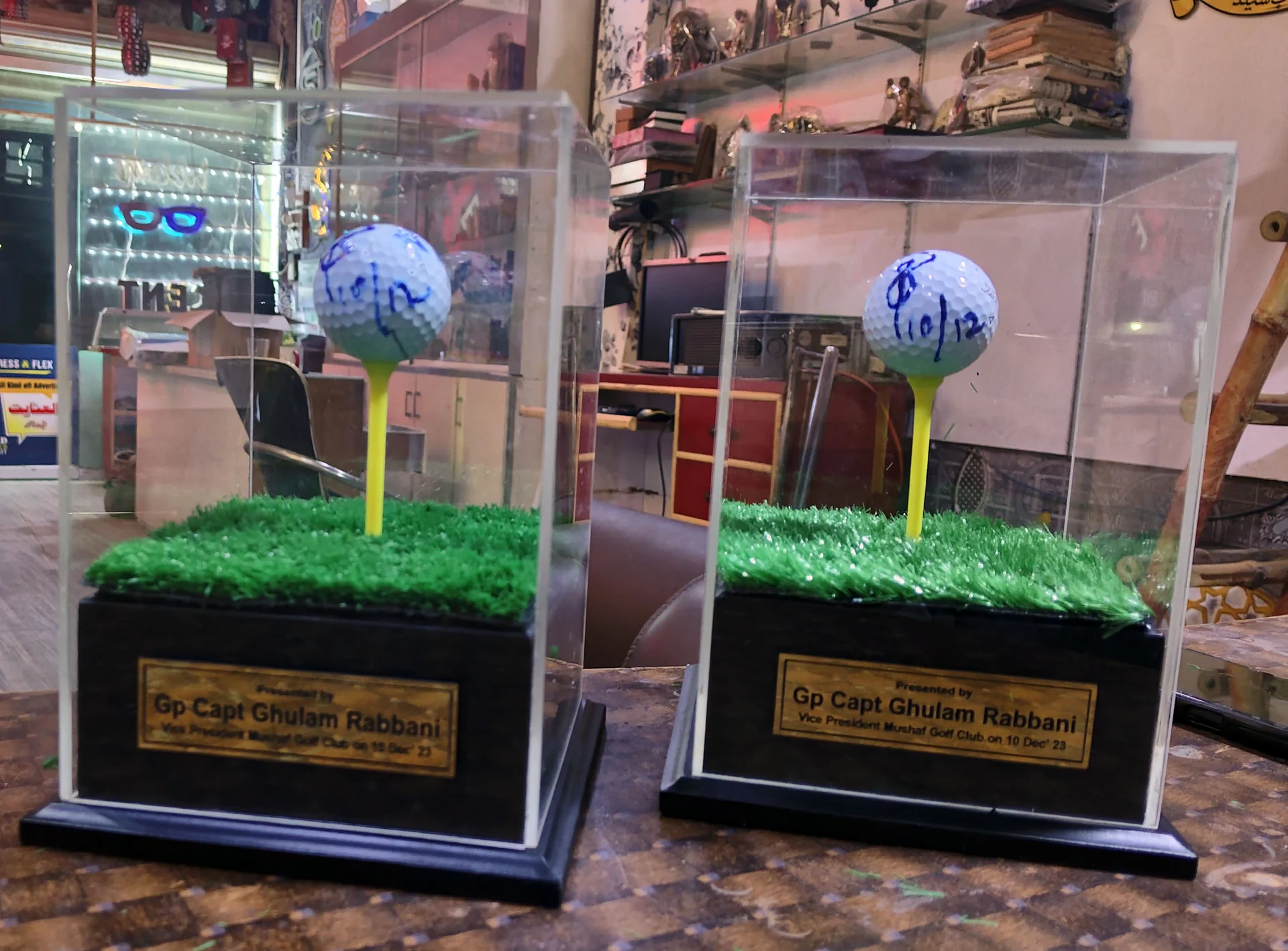 Golf Ball Display Trophies