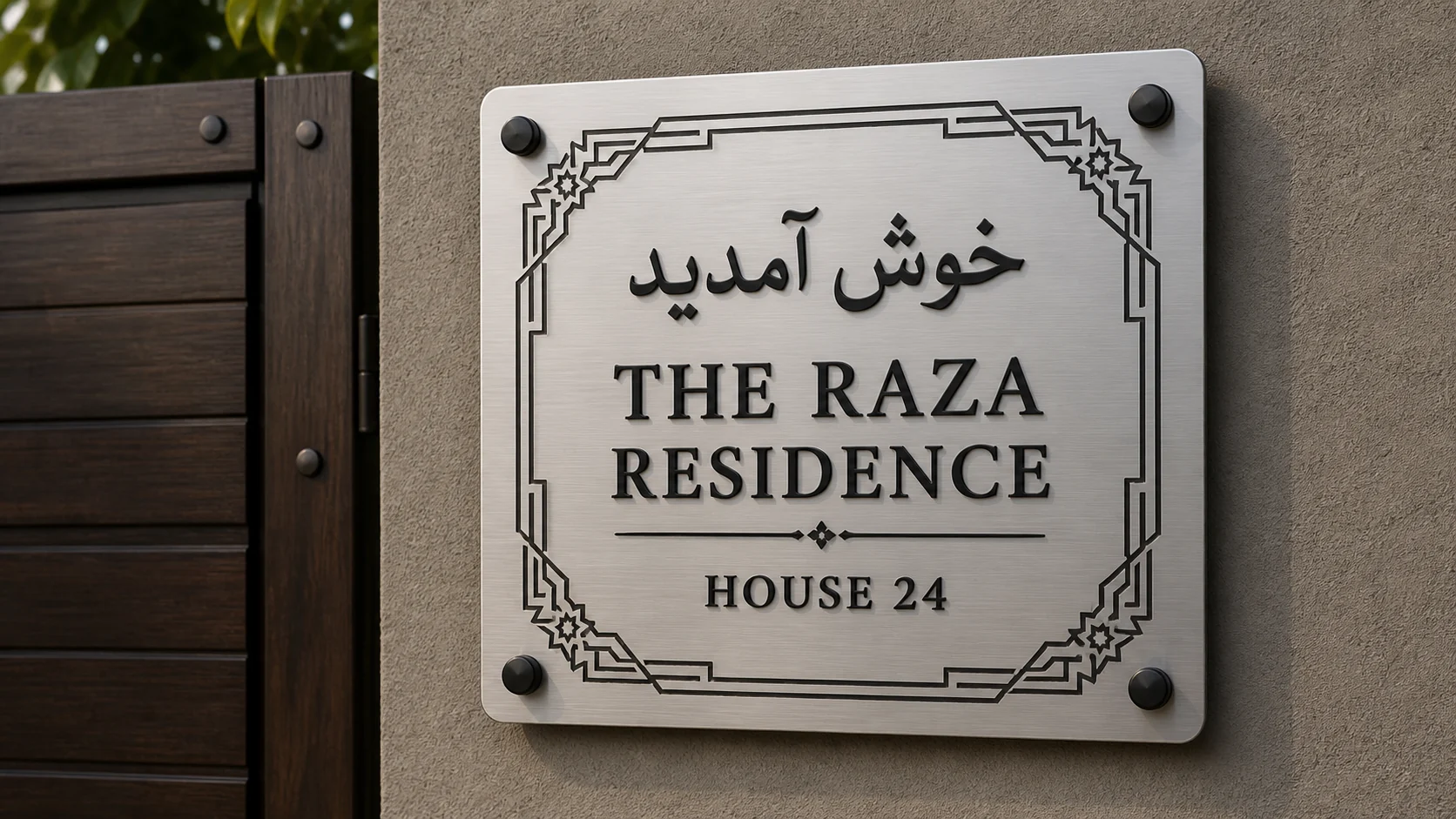 Custom Residence Steel Plate