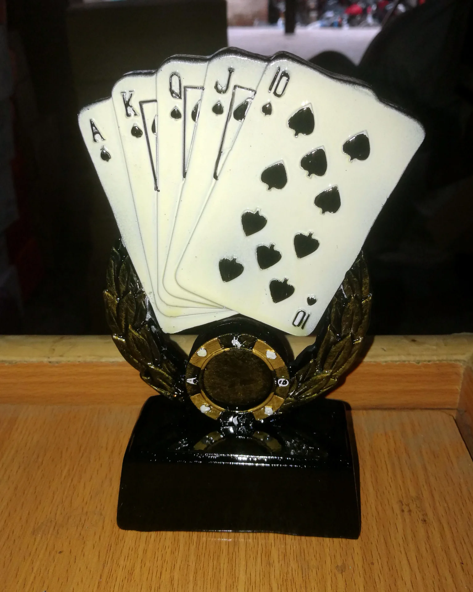 Playing Cards Resin Trophy