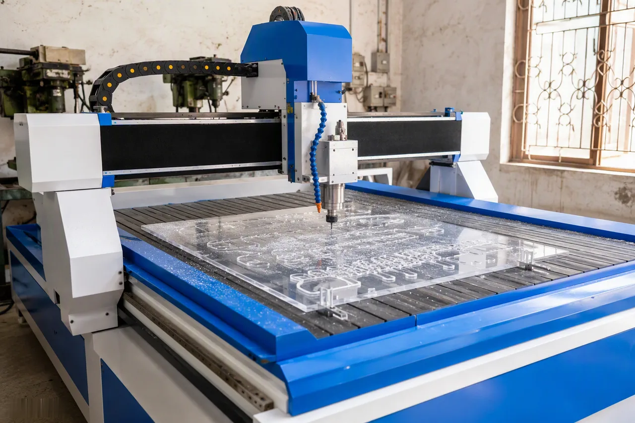 CNC router at work in the Niche Craft Co workshop
