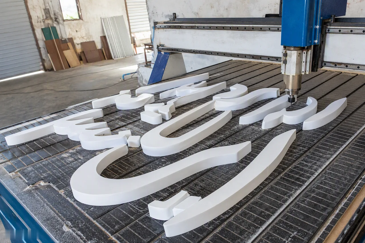 PVC Letters Fresh Off the Router